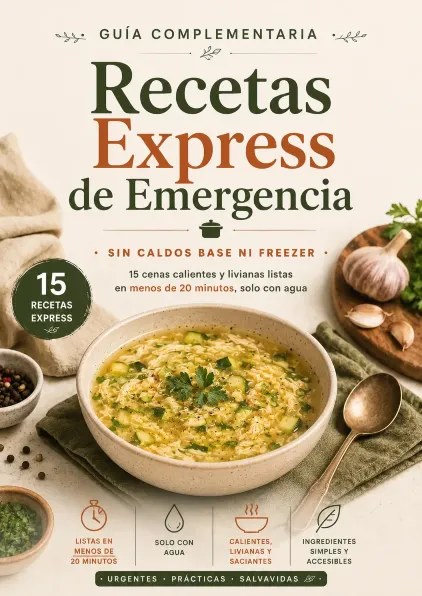 Tapa provisoria del Bono 6 Recetas Express de Emergencia